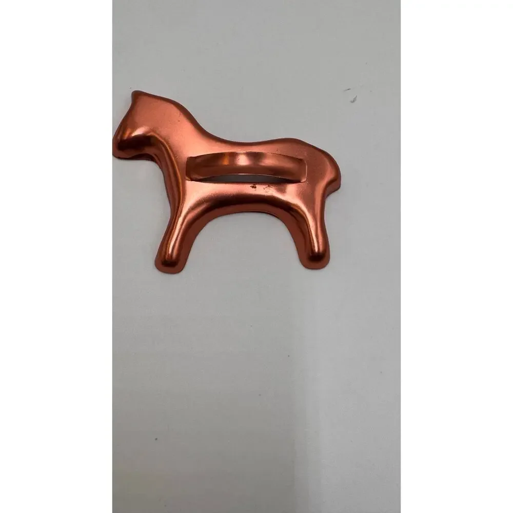 Copper Cookie Cutter Set Farm Animal Shapes Baking Kitchen